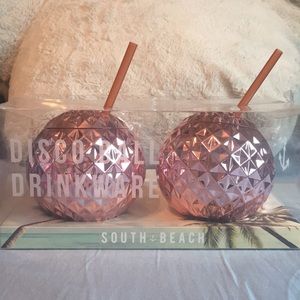 Disco ball drinkware